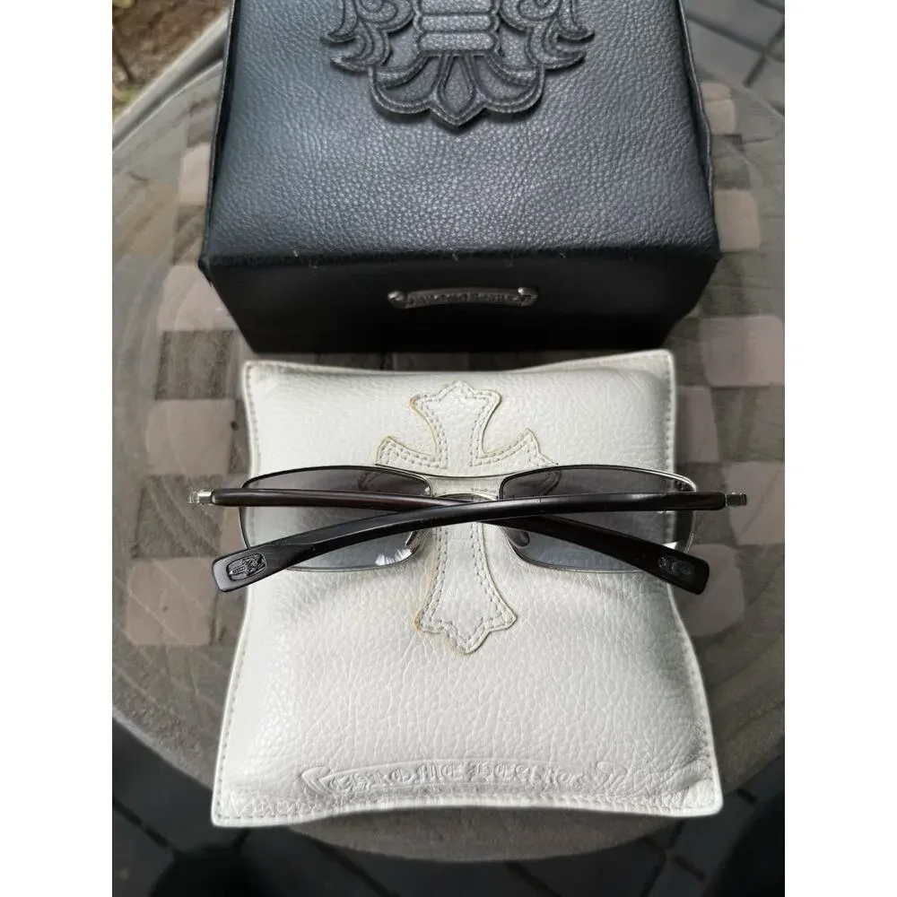 Chrome Hearts Velvedere-D Sunglasses Rare Vintage Wood Temple Eyewear Japan